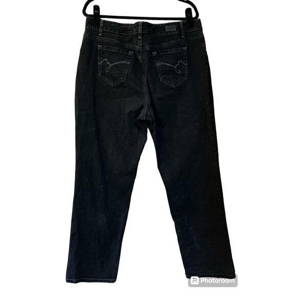 Bandalino Mandie straight leg black jeans - Picture 2 of 10